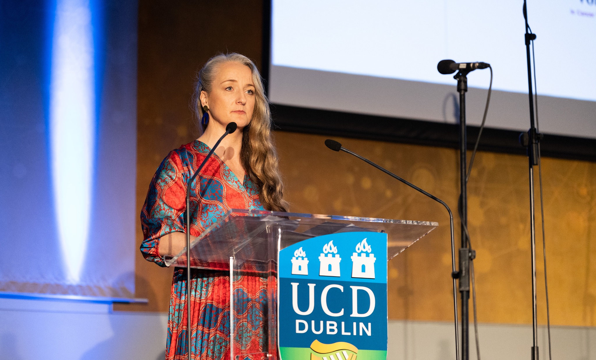 Kay McKeon speaking about patient and public involvement at UCD Dublin